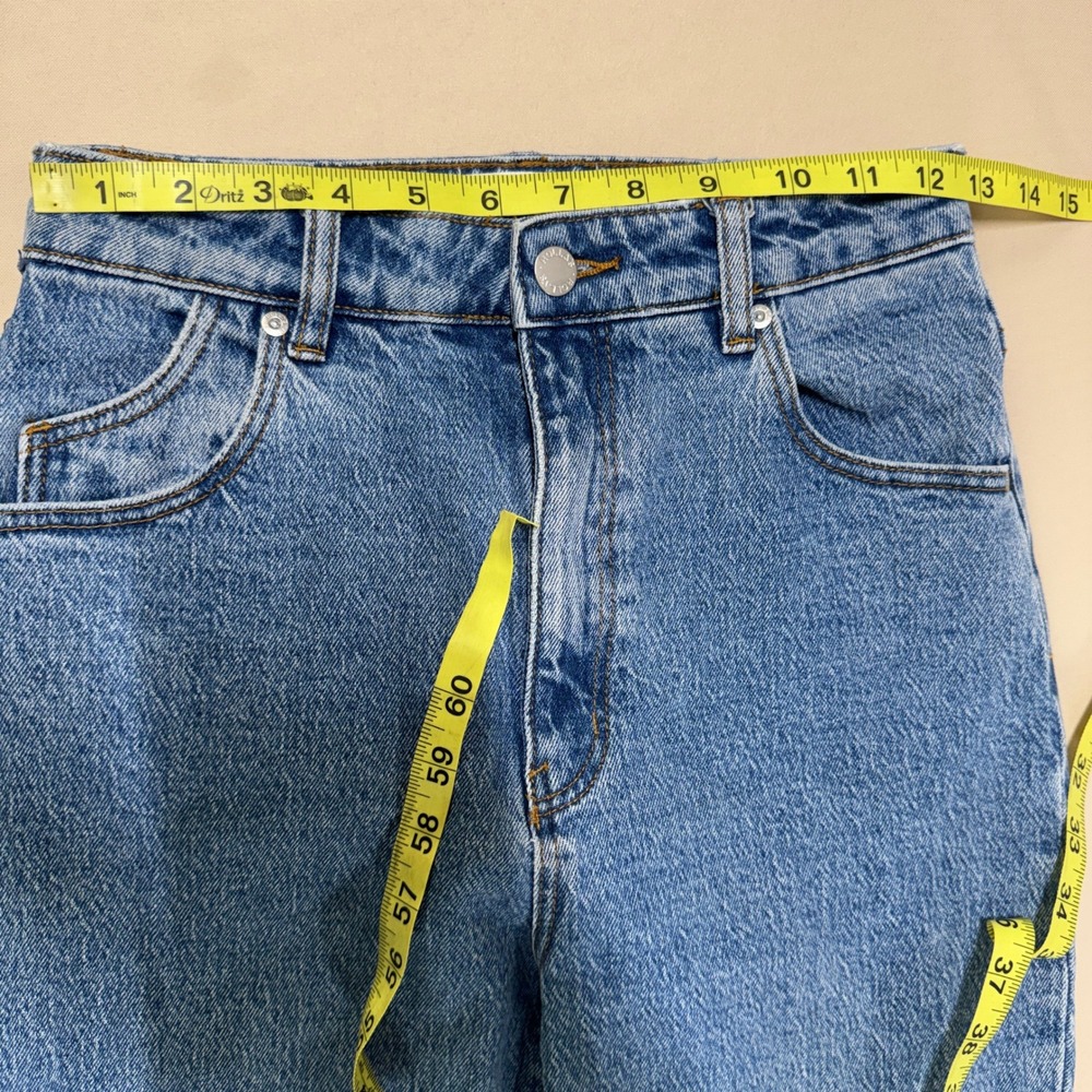 Rollas Dusters High Rise Slim Straight Leg Jeans Blue Size 27 Retro Classic EUC - Picture 2 of 15